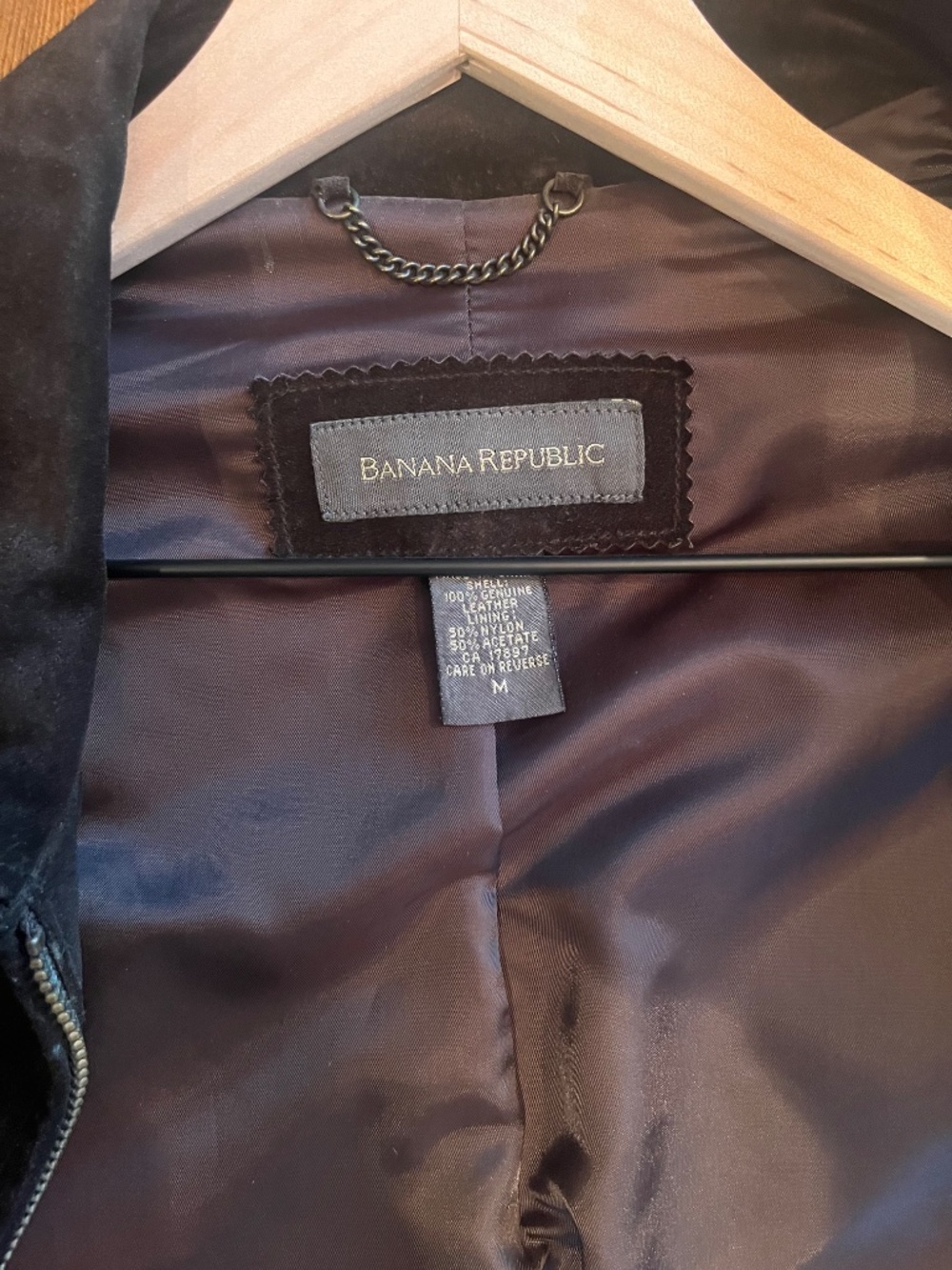 Banana Republic Men’s Dark Brown Suede Jacket- Medium